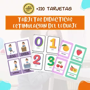Imagen de portada para Curso online TARJETAS DIDÁCTICAS DE ESTIMULACIÓN DE LENGUAJE + TARJETAS DE ESTIMULACIÓN VISUAL