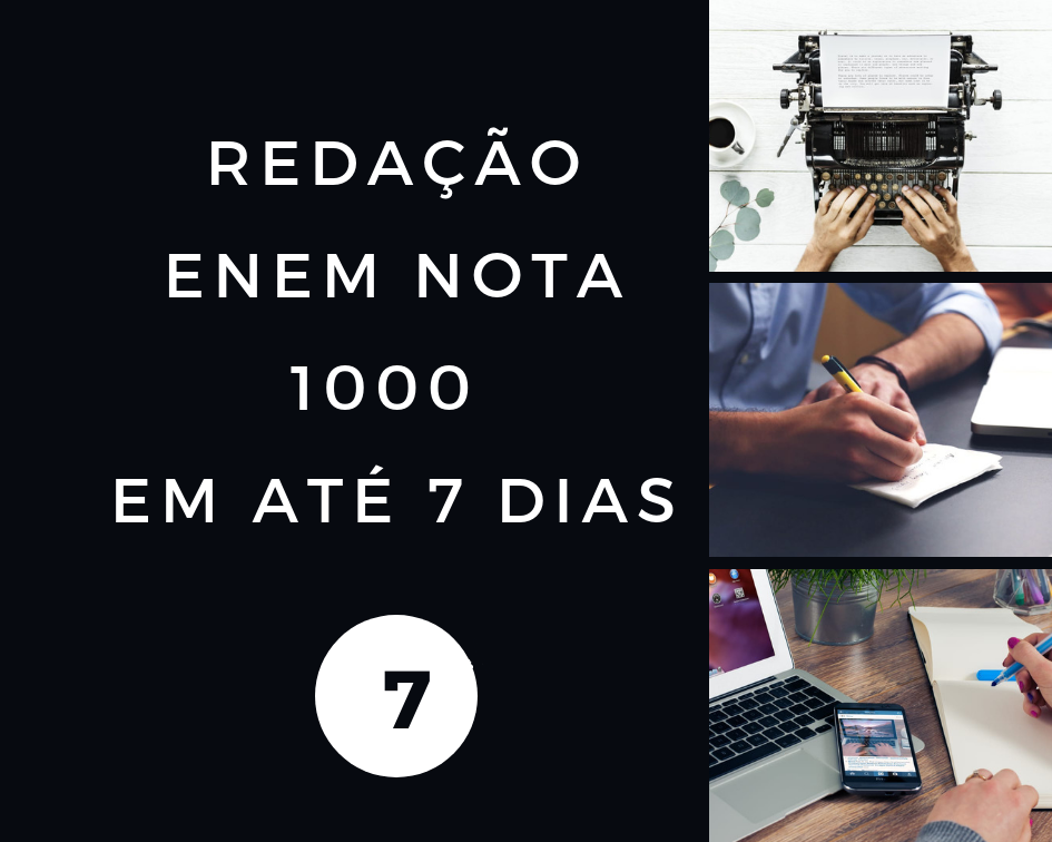 Imagem do curso Redação Enem nota 1000 em até 7 Dias