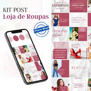 Imagem de capa para o Curso online Kit Post Loja de Roupas (Plano Blue)