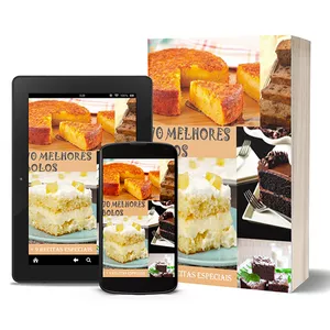 Imagem de capa para o Ebook 70 MELORES RECEITAS DE BOLO PARA FAZER EM CASA