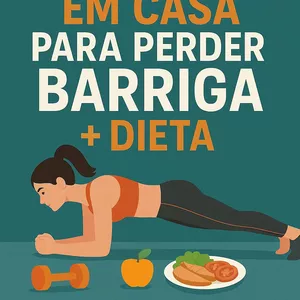 Imagem de capa para o Ebook EXERCÍCIOS EM CASA PARA PERDER BARRIGA + DIETA : GUIA COMPLETO