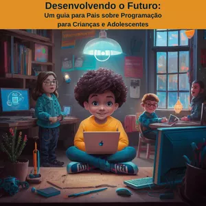 Imagem de capa para o Ebook Desenvolvendo o Futuro: Um guia para Pais sobre Programação para Crianças e Adolescentes