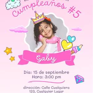 Imagen de portada para Ebook Invitaciones de cumpleaños para niña