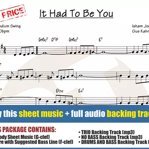 Cover image for Online course It Had To Be You (Sheet Music + Backing Tracks)