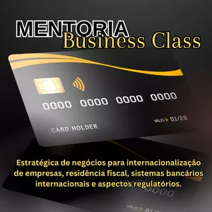 Imagem de capa para o Serviço online MENTORIA BUSINESS CLASS - EXPANSÃO INTERNACIONAL