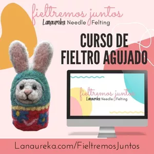 Imagen de portada para Curso online Fieltremos Juntos - Curso de Needle Felting de Lanaureka