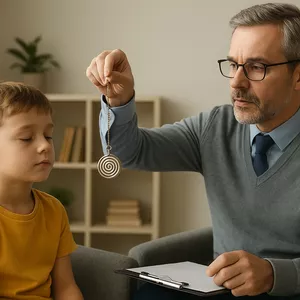Imagem de capa para o Ebook Guia Completo de Hipnoterapia Infantil para Profissionais e Famílias