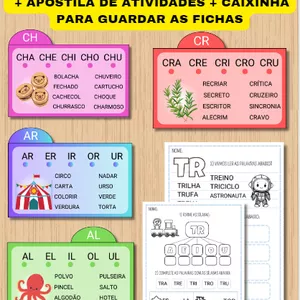 Imagem de capa para o Curso online FICHAS DE LEITURA SÍLABAS COMPLEXAS E APOSTILA DE ATIVIDADES