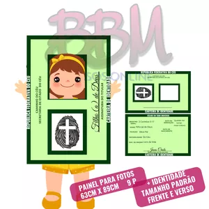 Imagem de capa para o Ebook IDENTIDADE DO CÉU PAINEL PARA FOTOS 63cm x 89cm + TAMANHO PADRÃO PARA IMPRIMIR