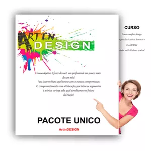 Imagem do curso Aprenda do zero CorelDRAW em apenas 1 mês Curso Avançado Design