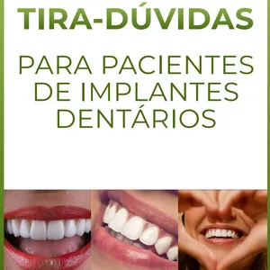 Imagem de capa para o Ebook Tira dúvidas de pacientes de implante dentário 