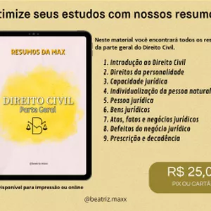 Imagem de capa para o Ebook Resumos de Direito Civil - Parte Geral