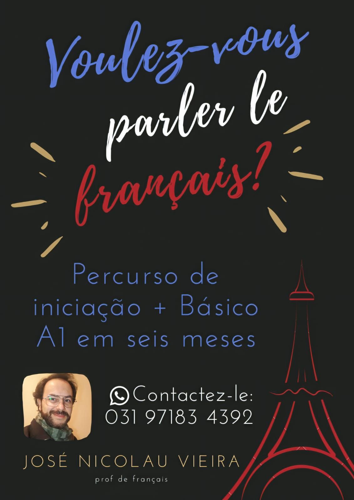 Imagem do curso Curso de Francês: estruturas de Básico A1 e A2