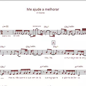 Imagem de capa para o Ebook Me ajude a melhorar - Eli Soares - Cifra - melodia e Letra