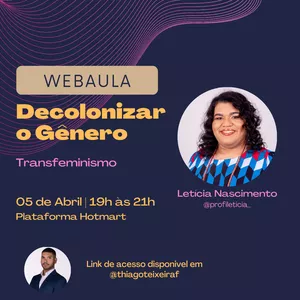 Imagem de capa para o Curso online Decolonizar o Gênero: Transfeminismo