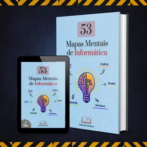 Imagem de capa para o Ebook 53 Mapas Mentais de Informática