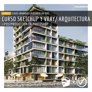 Imagen de portada para Curso online Curso de modelado y renderizado con Sketchup y Vray