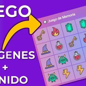 Imagem de capa para o Curso online Juego de memoria con imágenes y sonidos