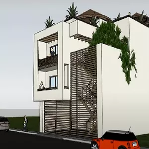 Imagen de portada para Ebook Plano De 6 Departamentos 3 Niveles En Terreno 10x20 M.