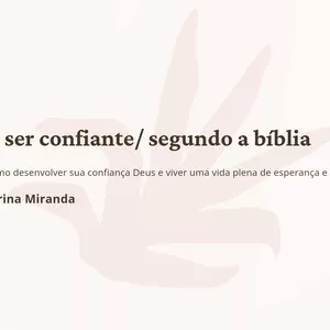 Imagem de capa para o Ebook Como ser confiante segundo a biblia