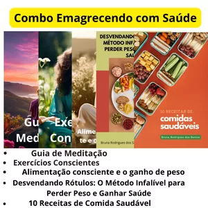 Imagem de capa para o Ebook Pacote Emagrecendo com saúde 