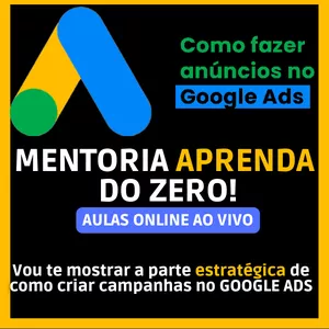 Imagem de capa para o Serviço online Google Ads Mentoria Individual - Focado em Suas Necessidades