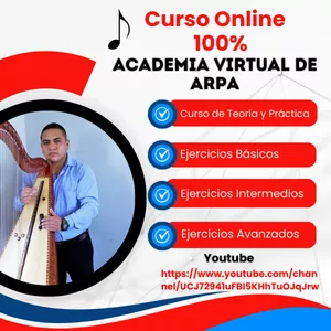 Imagen de portada para Curso online Clases de Arpa Online