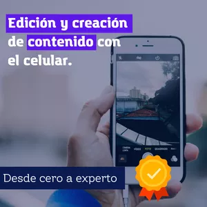 Imagen de portada para Curso online Edición y creación de contenido con el celular