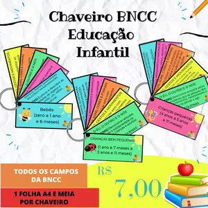 Imagem de capa para o Ebook Chaveiros BNCC Educação Infantil