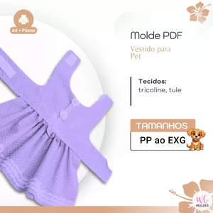Imagem de capa para o Ebook MOLDE VESTIDO PARA PET