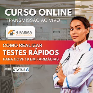 Imagem de capa para o Curso online CURSO COMO REALIZAR TESTES RÁPIDOS PARA COVID-19 EM FARMÁCIAS