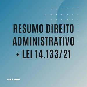 Imagem de capa para o Curso online Resumo de Direito Administrativo