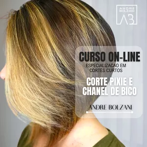 Imagem de capa para o Curso online Corte &amp; Conquiste - Curso online de cortes de cabelos curtos