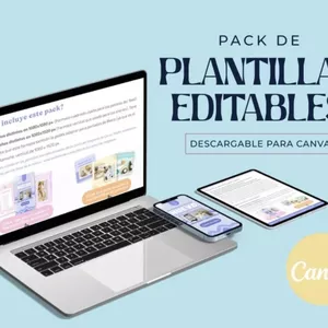 Imagen de portada para Ebook Pack plantillas editables en Canva