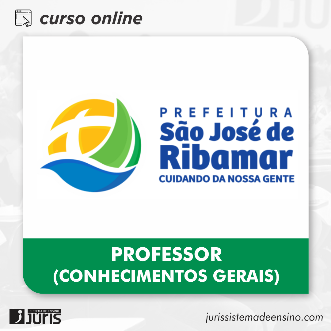 Imagem do curso Prefeitura de São José de Ribamar | Professor (Conhecimentos Gerais)