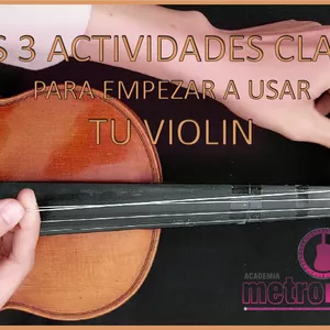 Imagen de portada para Curso online Las 3 actividades claves para empezar a usar tu violin