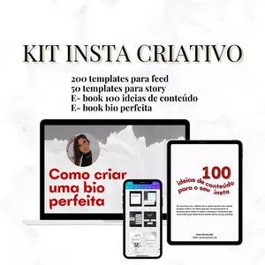 Imagem de capa para o Ebook Kit Insta Criativo