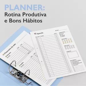 Imagem de capa para o Ebook Planner: Rotina Produtiva e Bons Hábitos