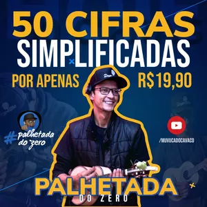Imagem de capa para o Curso online Pack #1 com 50 Cifras Simplificadas Palhetada do Zero