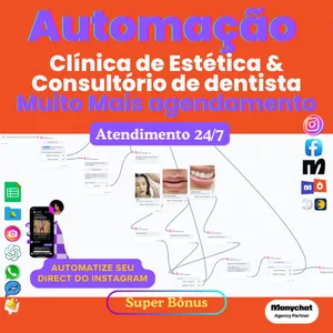 Planilha Automação Manychat- Clínica de estética- Destista Direct do instagram