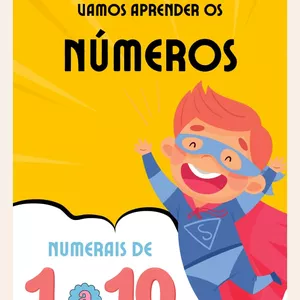 Imagem de capa para o Ebook Apostila Vamos Aprender os Números