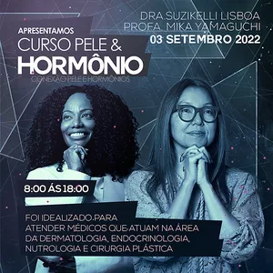 Imagem de capa para o Evento presencial Curso de Pele e Hormônios - Presencial 