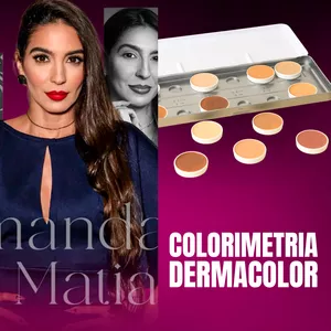 Imagem de capa para o Curso online Colorimetria Dermacolor Glow Kryolan by Amanda Matias