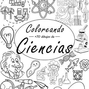 Imagen de portada para Ebook Dibujos para colorear de ciencias