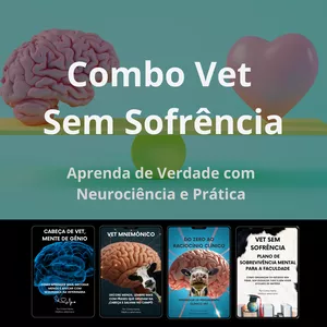 Imagem de capa para o Ebook Combo Vet Sem Sofrência – Aprenda de Verdade com Neurociência e Prática