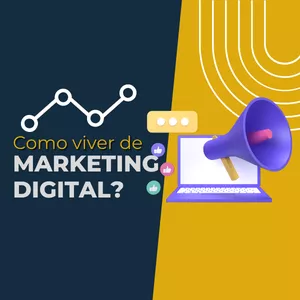 Imagem de capa para o Curso online Como viver de Marketing Digital