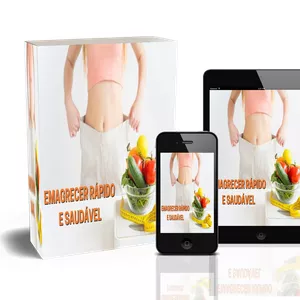 Imagem de capa para o Ebook Emagrecer Rápido e Saudável