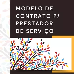 Imagem de capa para o Ebook Modelo de Contrato para Prestador de Serviço