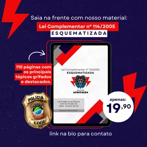 Imagem de capa para o Ebook PCMS LC 114/2005 esquematizada (PC-MS)