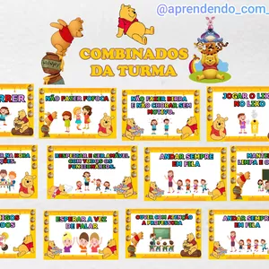 Imagem de capa para o Ebook Combinados Da Turma Ursinho Pooh 